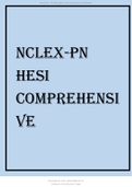 NCLEX-PN HESI COMPREHENSIVE 2021