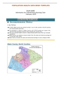 Population Health Data Brief Wake County.