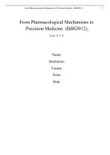 From Pharmacological Mechanisms to Precision Medicine (case 4, 5, 6) - (BBS3012)