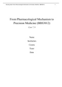 From Pharmacological Mechanisms to Precision Medicine (case 7, 8) - (BBS3012)
