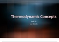 Thermodynamic Concepts