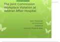 HLT-313v Week 3 Assignment: The Joint Commission Workplace Violation PowerPoint