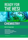 Summary HESI A2 CHEMISTRY STUDY GUIDE