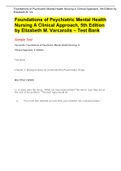 Foundations of Psychiatric Mental Health Nursing A Clinical Approach&comma; 5th Edition by Elizabeth M&period; Varcarolis &ndash; Test Bank