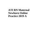 ATI RN Maternal Newborn Online Practice 2019 A [Questions & Answers]