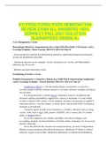 ATI PROCTORED PEDS REMEDIATION REVIEW EXAM ALL ANSWERS 100&percnt; CORRECT FALL-2021 SOLUTION GUARANTEED GRADE A&plus;
