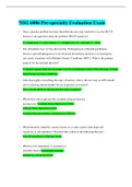 NSG 6006 Pre-specialty Evaluation Exam&comma; Latest 2020&sol;2021 Updated Verified Answers&comma; South University&period;