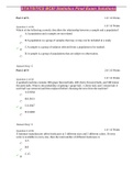 STATISTICS BEC1 Statistics Final Exam Solutions WGU (100% Complete)