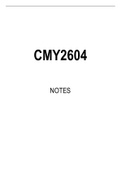 CMY2604 Summarised Study Notes