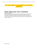 POLI 330N WEEK 3 ASSIGNMENT&comma; DISCUSSION &ndash; COMPLETE&lpar;Graded A&plus;&rpar; LATEST UPDATE