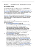 Volledige samenvatting Deel 1 Administratieve Organisatie&comma; boek lezen overbodig&excl;