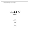 CELL BIO - Summary