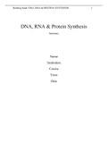 ILOs 1B 7 DNA, RNA & Protein Synthesis