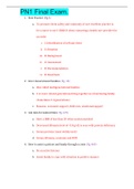 PN1 Final Exam&period; &vert; GRADED A