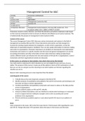 Management Control for A&C summary