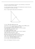 The proof of the Pythagoras Theorem 
