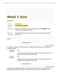 NURS 6002 Week 1 Quiz; Walden's Student Readiness Orientation