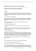 Einsendeaufgabe Einführung in das Studium der Psychologie