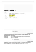 NURS 6002 Week 3 Quiz; APA Style and Format (Fall Qtr)