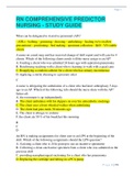 NUR339&sol;NUR 339 RN COMPREHENSIVE PREDICTOR NURSING - STUDY GUIDE