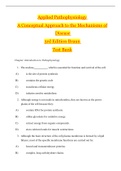 Applied pathophysiology a conceptual approach to the mechanisms of disease 3rd edition braun test bank