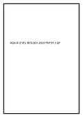 Instant Download: AQA A LEVEL BIOLOGY 2020 PAPER 3 QP