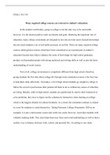 Example essay (ENGL1101) about the benefits of required college courses