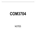 COM3704 Summarised Study Notes
