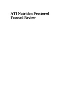 ATI Nutrition Proctored Focused Review