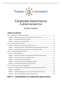Samenvatting Financial Management: Boek ( Corporate Governance: a global perspective)