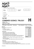 COMBINED SCIENCE&colon; TRILOGY&comma;&comma;&comma;Chemistry Paper 1