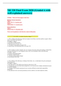 NR 328 Final Exam 2020 &lpar;Graded A with well explained answers&rpar;