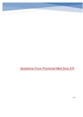 Questions From Proctored Med Surg ATI latest 2021 &lpar;with Quick Answers for Easy Study Schedule&rpar;&period;