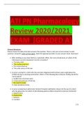ATI PN Pharmacology RAVIEW COMPLTE EXAM 2021