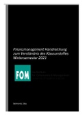 Skript Zusammenfassung Finanzmanagement FOM 