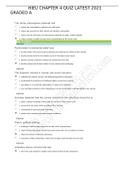 HIEU 201 CHAPTER 4 QUIZ LATEST 2021 GRADED A