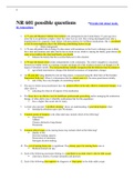 NR 601 possible questions 2021-Provide info about meds&comma; SE&comma; interactions