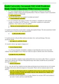 South University, Savannah NSG 6340 Predictor Study Guide 2 Questions With Correct Answers