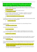 South University&comma; Savannah NSG 6340 Predictor Study Guide 2 Questions With Correct Answers