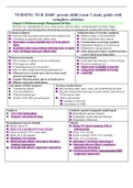Summary NURSING NUR 2460C parent child exam 3 study guide with complete solution