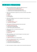 NR 283 Quiz 5&colon; Pathophysiology