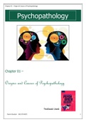 PYC 4802 - Psychopathology Chapter 1
