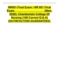 NR 601 FINAL EXAM 1- 100 Question and Answers &lpar;Latest 2020&rpar;