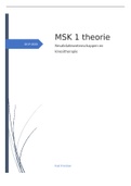 Samenvatting MSK 1 theorie 