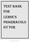 Test Bank For Lehne's Pharmacology for Nursing Care 9th Edition BY Burchum  Best TB