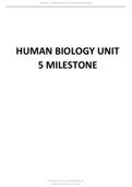 HUMAN BIOLOGY UNIT 5 MILESTONE.