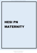 HESI PN MATERNITY 2021&period;