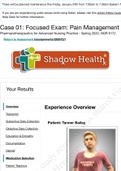 Case 01: Focused Exam: MEDICATION SHADOW HEALTH