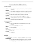 Mental Health Flashcards &lpar;Latest Update&rpar; 