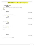 BIOL 2457 Exam 1, Ch. 1-5 Quizzes graded A